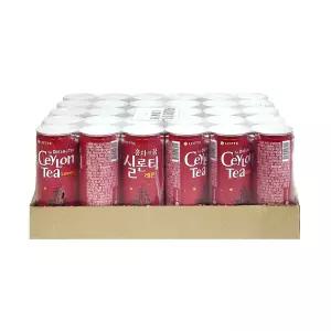 롯데칠성 실론티 240ml CAN 30개 음료 홍차 레몬 티 캔