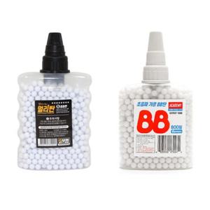 장난감 리필 비비탄알 6mm 1p bb탄알 흰색 총알 휴대용 허리장착 탄약통 서바이벌