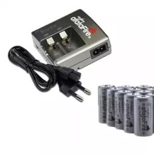 어댑터포함 16340배터리 전용 2구 배터리충전기 (WFH21F9)