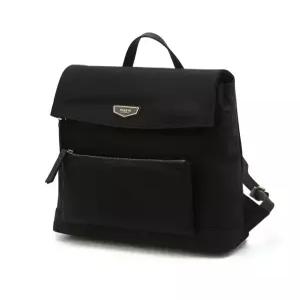 헤지스 액세서리 25SS [LILY] 베이직 나일론 레더 콤비 플랩 백팩 L HIBA5E306BK