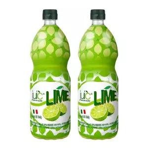 [신세계라이브쇼핑]쥬시 라임주스 1000ml x 2개