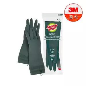[3M]고리형 다크그린 고무장갑(중)[35080552]