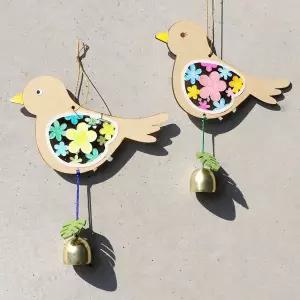 아트랄라 맑은소리 새도어벨 현관종 풍경종 새모양 문벨 장식 윈드차임 DIY