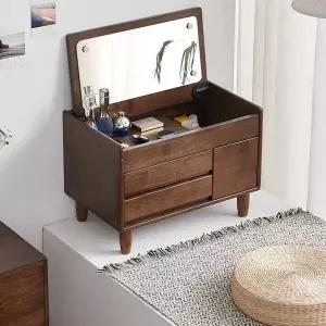 원목 좌식 월넛 유럽풍 서랍 화장대 WFHJM1E