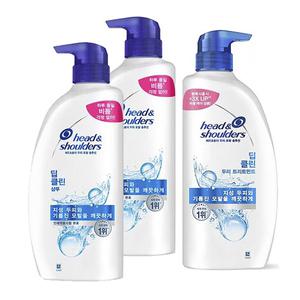 헤드앤숄더 딥클린 샴푸 850ml 2개 + 린스 850ml 1개