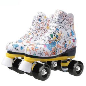 발광 파스텔 컬러 롤러스케이트 청소년용 성인용 롤러 스케이트 성인 롤러장 입문용 슈즈
