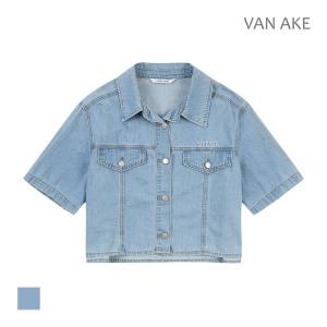 [반에이크] 반팔데님 블라우스_VB35DBU202Z