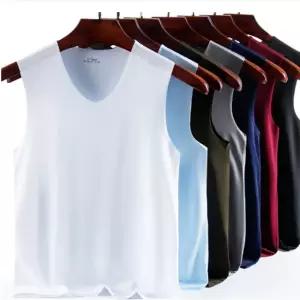 [모로엠]V넥 기능성 심리스 무봉제 여름 쿨 나시 티셔츠 DMG-TS5-Q4238480