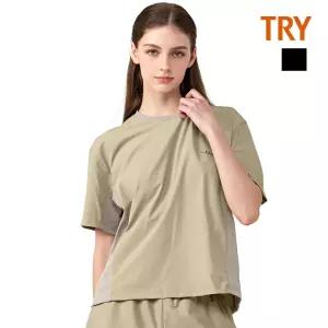 여성 더뷰 벤츄리 절개 티셔츠