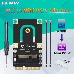 FENVI NGFF M.2 키 미니 PCI E PCI 익스프레스 컨버터 어댑터 F C25NG AX200 AX2 0 9260 8265 7260AC M2 WIFI BT 무선 카드