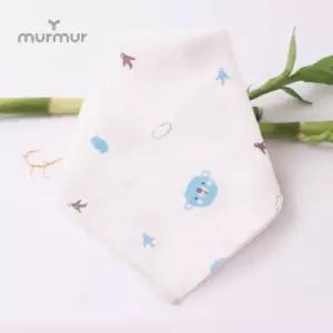 [머머] 대나무 엠보 아기손수건_밍구(곰)패턴 블루