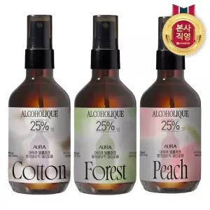 아우라 알콜리크 룸앤패브릭 멀티퍼퓸 150ml 탈취제 x 2개(3종 택1)