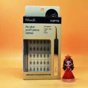 증정 필리밀리 속눈썹 다인실장공동개발 노글루 속눈썹 01 트리플A + 트위저증정 도매가능 수출