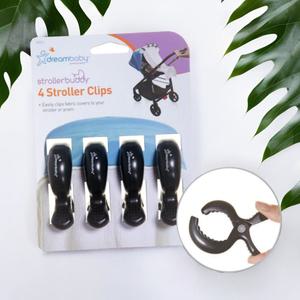 드림베이비 유모차 클립 4P (블랙) 다용도 집게 담요 블랭킷 커버 고리 홀더 F2211