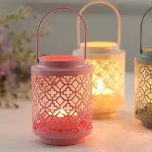 릴리즈 양초 티라이트 철제 촛불 받침 캔들홀더 핑크 (WFHJESM)