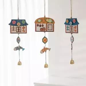 [문구티쳐] 민화샵 KC인증 옛날집 풍경 (2종택1) DIY 현관종 굴비 한국전통문화 한옥 작품만들기 방과후수업활동