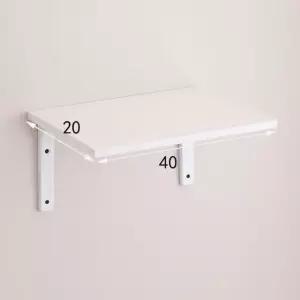 고품질 원목 나무 벽선반 40x20cm 수납선반 미니선반 1단 미니벽선반 (WFHIAGD)