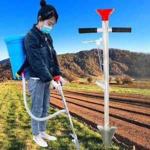 수동 비료 살포기 분사기 배낭형 염화칼슘 투입기 파종기