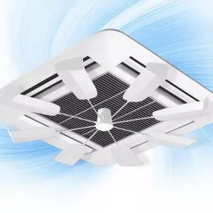 무타공 실링팬 천장형 시스템에어컨 거실 바람막이 날개 가림막 윈드바이저 바람개비