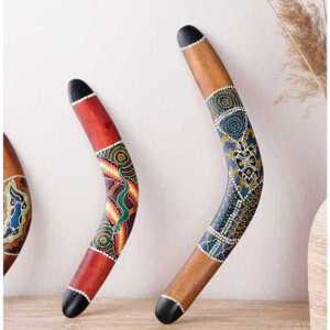 인디언 부매랑 호주 원주민 전통 수제 목재 복고풍