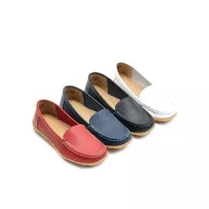 SKT001 모카신 천연 가죽 여자 중년 직장 성인 여성로퍼