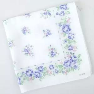 일본 가제손수건/타올 테누구이 (정사각) (작은장미 블루) 10장 (WFJAVGM)