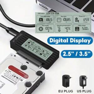 노트북 PC 액세서리용 USB 3 2 0 to SATA 변환기 5 인치 SSD HDD 하드 드라이브 외장 어댑터 III 케이블 Converter Inch Hard Drive External Adapter Cable for Laptop