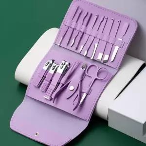 손톱깎이 손톱깎이세트 네일 손톱 네일클리너 손발톱 가죽케이스 세트 16종