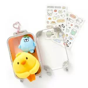 [보리보리/아트박스 POOM]아트박스 핑크 캐리어 스티커 케이스