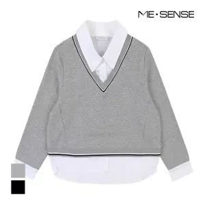 [미센스] 레이어드 배색디자인 셔츠_MB39BLM201Z