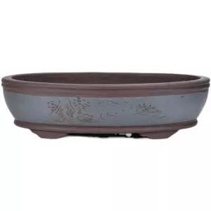 분재 화분 낮은 분지 넓은 다육 직사각 토분 미니분갈이