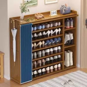 원목신발장 슬림 슬리퍼 슈즈 정리대 거치대 수납장 선반 학원