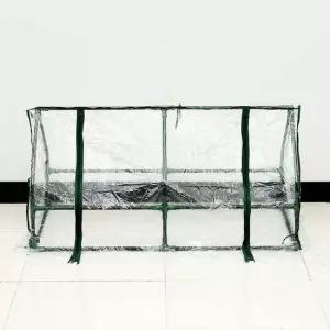 조립식 비닐하우스 삼각지붕 120x60cm 눈가림 식물재배 모종키우기 화분온실 옥상 베란다