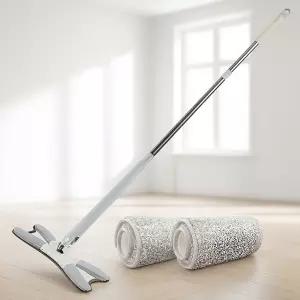 앙플러스 세척이 쉬운 노터치 밀대 걸레 + 패드 2p 세트, 1세트