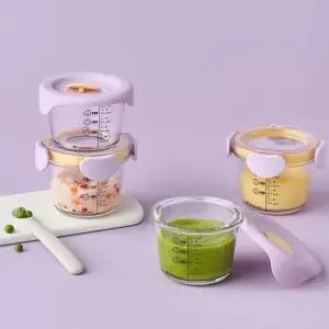 락앤락 리틀럽 디어 이유식용기 혼합 원형 260ml 4P