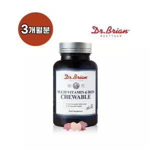 닥터 멀티 비타민 앤 철분 청소년 수험생 직장인 영양제 츄어블 90정 3개월분