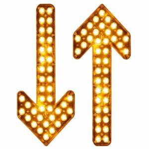 화살표 방향지시등 차량 경고등 사이드 내부 경고 화물차방향 후진등led 공사장 156