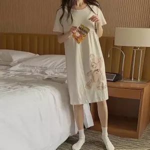 [보리보리/보리맘]반팔 곰돌이 지퍼 수유 원피스 베어 여름 수유복