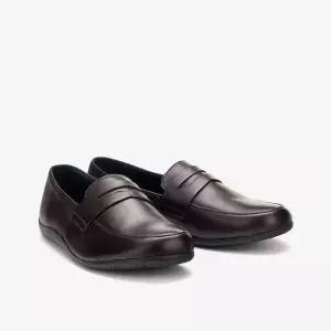 [보리보리/아이들]1301 키즈 소가죽 컴포트 새들 로퍼 - 다크브라운