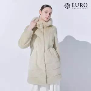 [최초가 1 490 000원][유로컬렉션]휘메일 풀스킨 부시 밍크 후드 롱코트