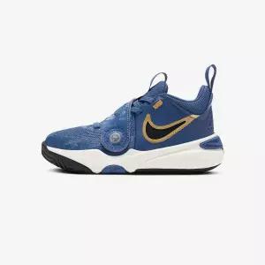 [Nike] 나이키 팀 허슬 디 11 KC 프리스쿨 블루 아동 농구화 찍찍이 운동화 FZ7296-400