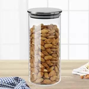 2p세트 밀폐용기 내열유리 보관용기 파스타보관통 밀폐유리병 내열유리병 과일청병 잼병