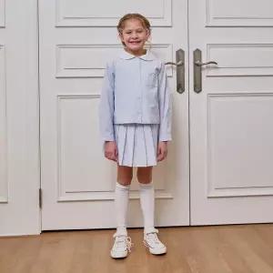 [로엠걸즈] 스트라이프 주름 스커트 RGWH25S4P_7358