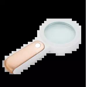 마리수 대형 돋보기 손잡이형 30배율 led 조명 노안 독서 확대경 75mm