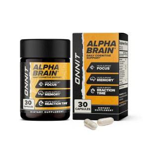 남성과 여성을 위한 ONNIT 알파 뇌 누트로픽 보충제 | 기억력, 정신적 명료성 및 인지 개선 L-테아닌, 비타민 B6 포스파티딜세린이 함유된 포커스 캡슐 (30 카운트)