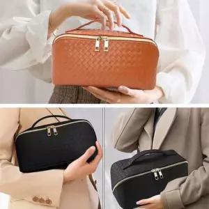 체크 화장품 파우치 대용량 메이크업 가방 휴대용 여