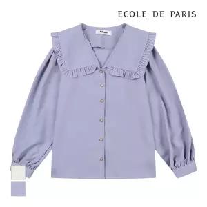 [에꼴드파리/드라로얄] 빅카라 리본브로치 블라우스_RB2ZWBB064D