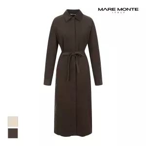[마레몬떼] 벨티드 셔츠 롱원피스_M23NMOP78D0