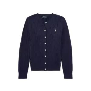 폴로 랄프로렌 케이블 니트 걸즈 가디건 네이비