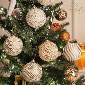[텐바이텐]크리스마스 트리 오너먼트 빈티지볼 골드 2종 홈파티 어린이집 장식